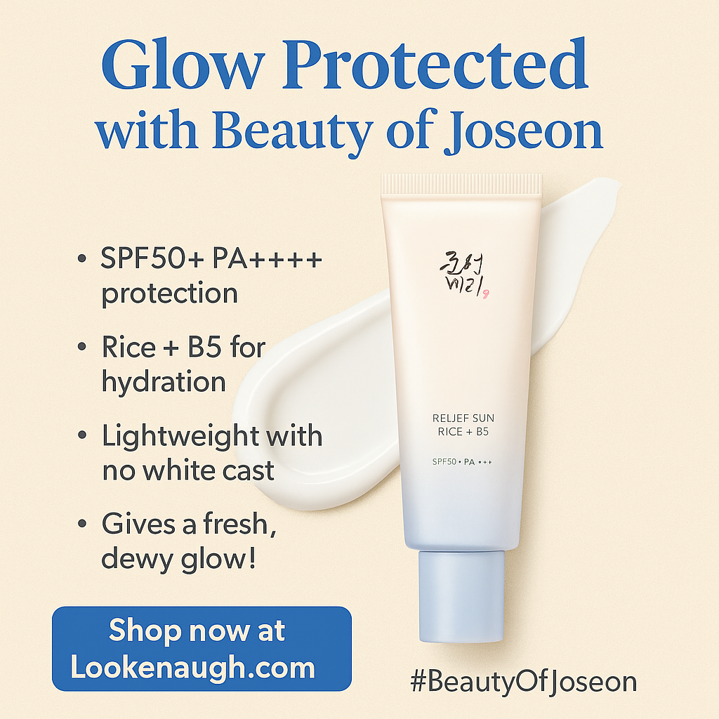 Glow Protected with Beauty of Joseon Relief Sun 🌞
Shield your skin from the UAE’s intense sun with SPF50+ PA++++ protection while hydrating and soothing with Rice + B5. This lightweight sunscreen leaves no white cast and delivers a fresh, dewy glow!